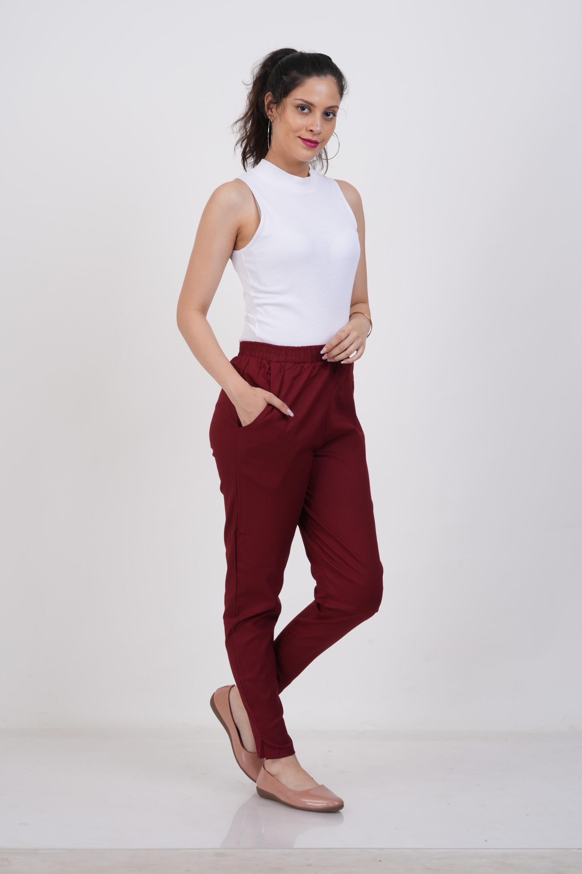 Karelex - STRAIGHT PANT RED MAROON RED MAROON-3XL