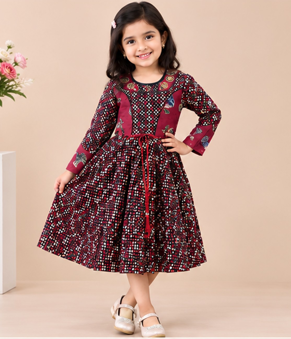FLORAL PRITED FROCK